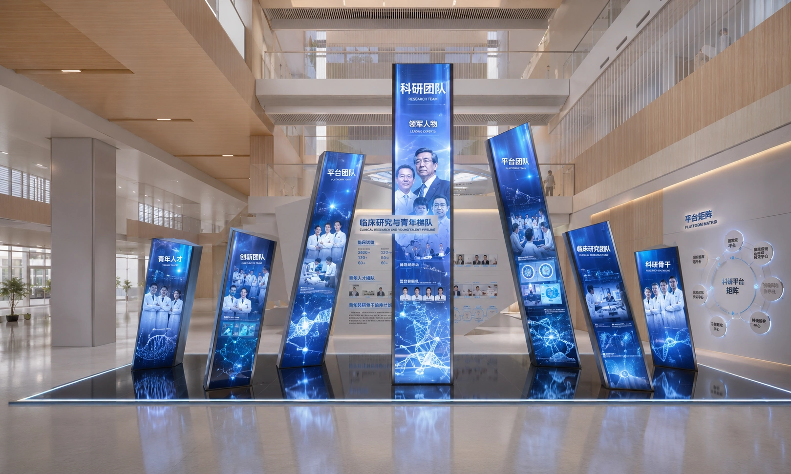浙大一院总部科研楼展厅 · 空间视角 05