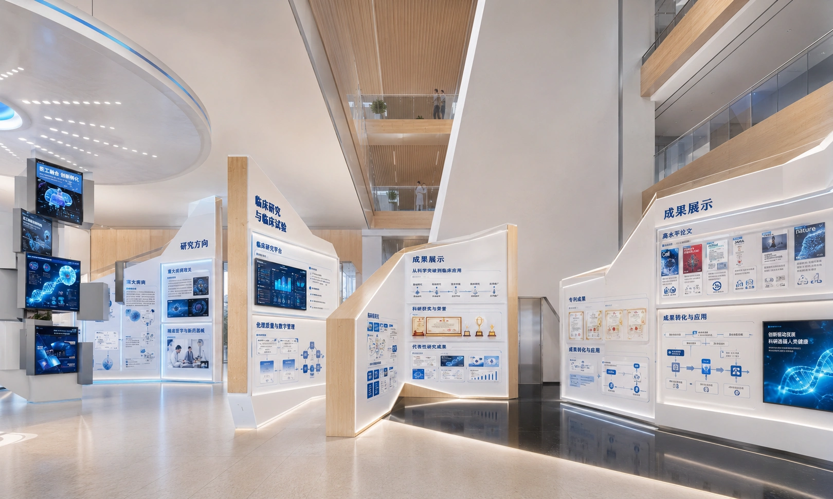 浙大一院总部科研楼展厅 · 空间视角 07